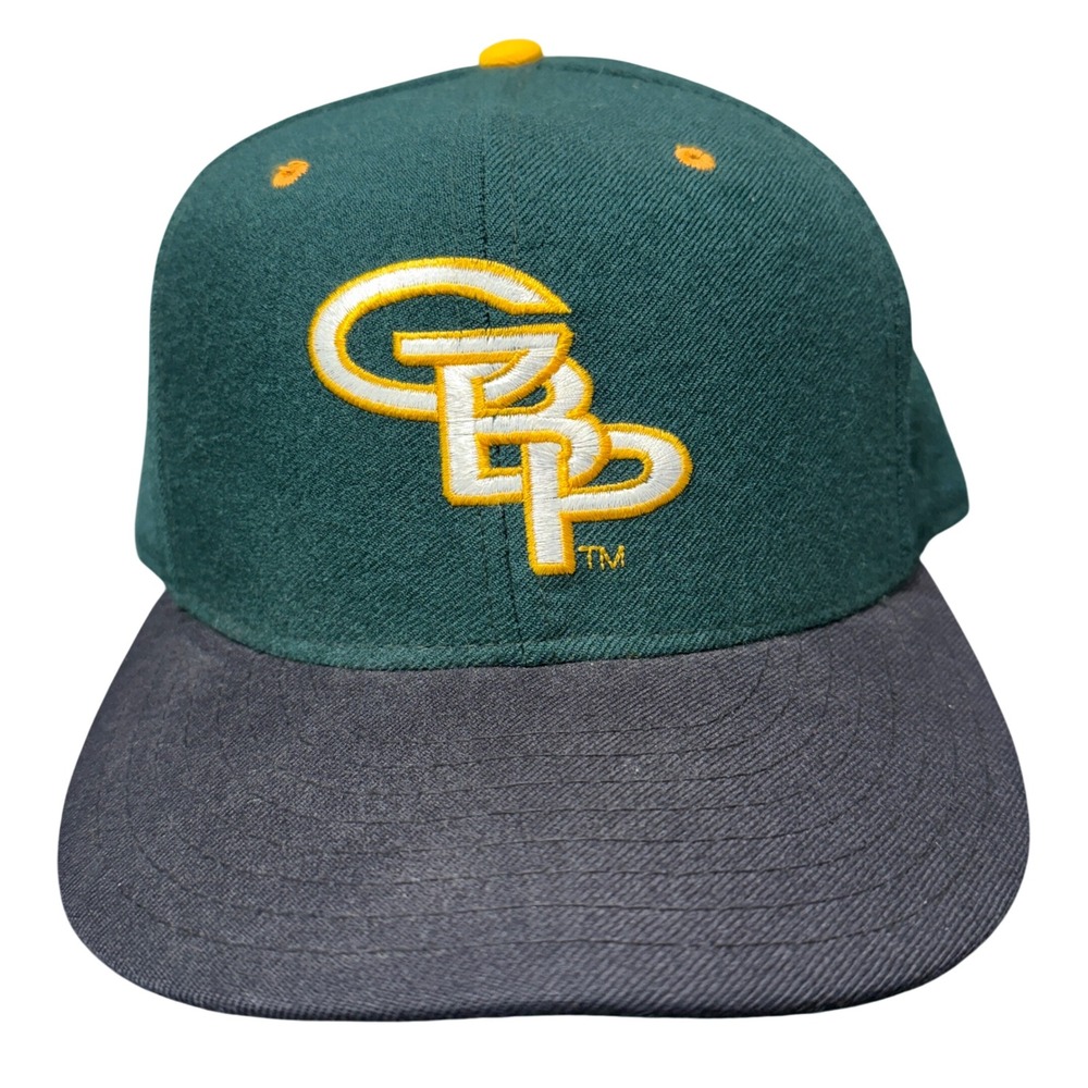 New Era Green Bay Packers Hat Mens Size 7 Green Vintage Wool KMG Pro Model Cap